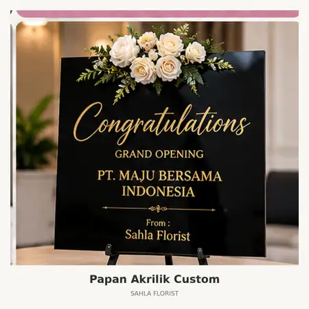 Papan Bunga Akrilik Banyumanik